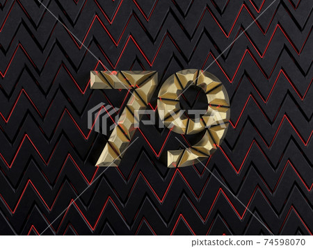 Number seventy-nine (number 79) gold bars Number seventy-nine (number 79) gold bars 74598070