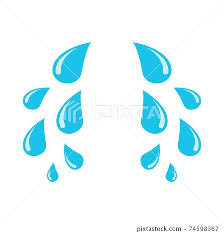 Tears vector design illustration isolated on white background 74598367