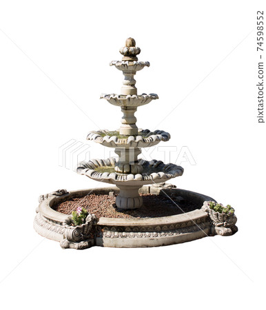 Vintage courtyard fountain Vintage courtyard fountain 74598552