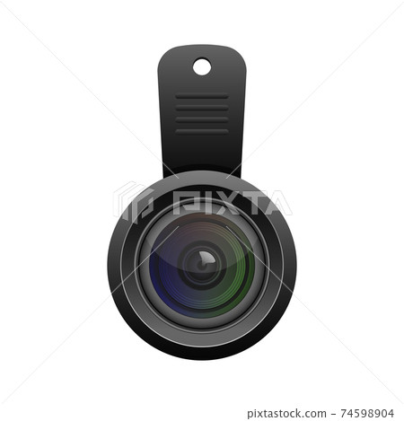 Smartphone lens vector design illustration isolated on white background 74598904