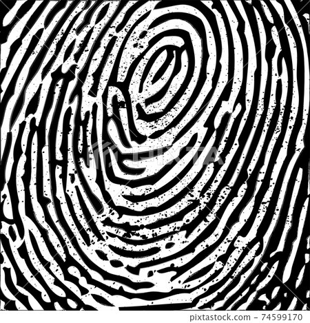 Fingerprint white background 74599170