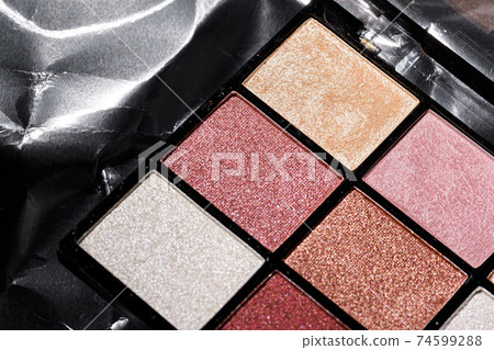 Color professional cosmetic palette on a dark background Color professional cosmetic palette on a dark background 74599288