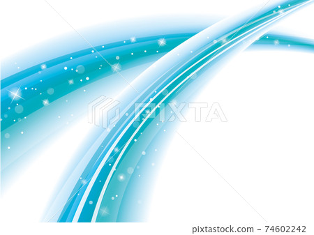 Abstract illustration of intersecting curves Blue 74602242