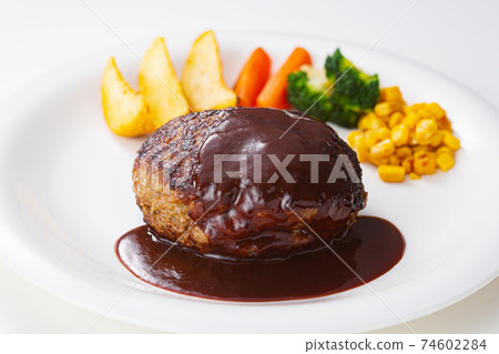 Hamburger demiglace hamburger hamburger steak 74602284