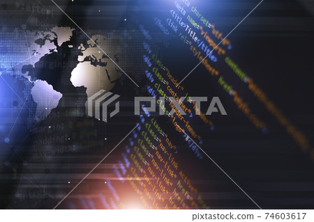 html web coding computer technology - Stock Illustration [74603617] - PIXTA