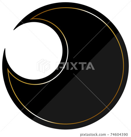 月牙形鏡框,黑色和金色 月牙形鏡框,黑色和金色 74604390