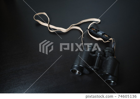 Photo of old binoculars Photo of old binoculars 74605136