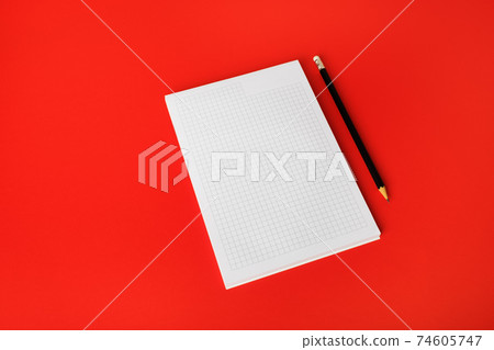 Copybook and pencil 74605747