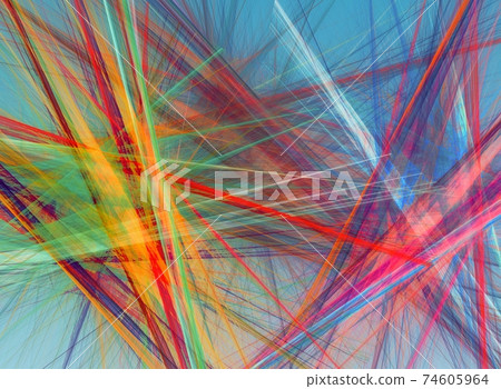 Random chaotic lines abstract geometric pattern texture. Modern, contemporary art-like illustration Random chaotic lines abstract geometric pattern texture. Modern, contemporary art-like illustration 74605964