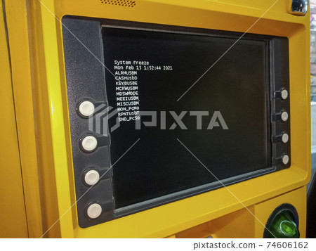 ATM display showing system operation error ATM display showing system operation error 74606162