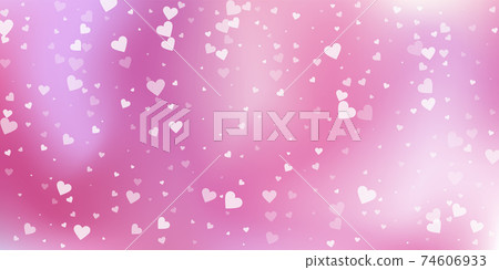 White heart love confettis. Valentine's day fallin White heart love confettis. Valentine's day fallin 74606933