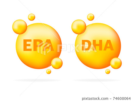 Shiny fish oil nutrition epa and dha for good health. 74608064