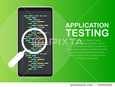 Software development, programming, coding vector concept. Isometric vector illustration. Landing page concept. 74608086