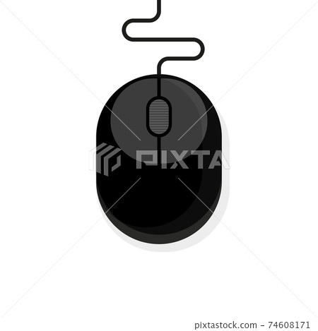 Mouse Computer Icon White Background Computer mouse icon on a white background.... - Stock Illustration ...