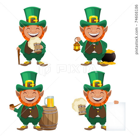 St Patrick's day. Leprechaun cartoon character St Patrick's day. Leprechaun cartoon character 74608186