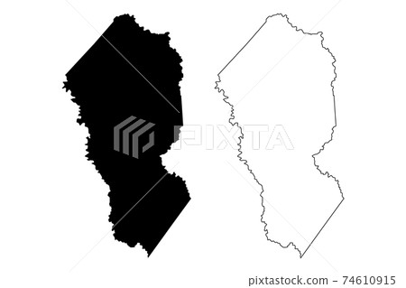 Calhoun County Wv Map Calhoun County, State Of West Virginia (U.s.... - Stock Illustration  [74610915] - Pixta