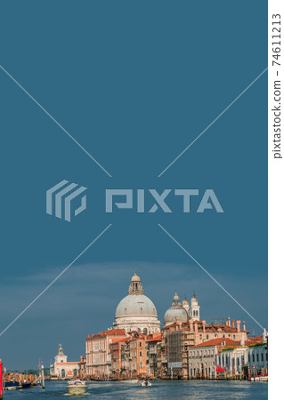 View at Basilica di Santa Maria della Salute, Venice, Italy View at Basilica di Santa Maria della Salute, Venice, Italy 74611213