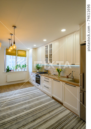 Cozy modern kitchen interior Cozy modern kitchen interior 74611696