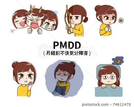 An example of PMDD symptoms An example of PMDD symptoms 74612478