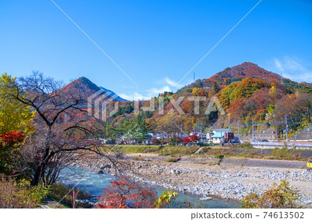 Scenery from the vicinity of the clear stream park toward the lower Tone River Scenery from the vicinity of the clear stream park toward the lower Tone River 74613502