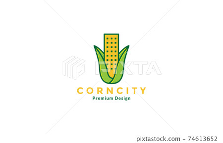 corn with city logo design vector icon symbol illustration 74613652