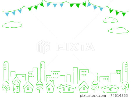 簡單的手寫城市景觀 簡單的手寫城市景觀 74614863