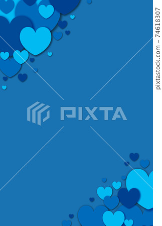 White Day Material Large, medium and small light blue hearts spring up from the left, right, diagonally above and below. White Day Material Large, medium and small light blue hearts spring up from the left, right, diagonally above and below. 74618307