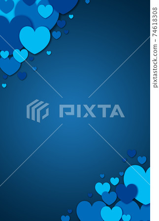 White Day Material Large, medium and small light blue hearts spring up from the left, right, diagonally above and below. White Day Material Large, medium and small light blue hearts spring up from the left, right, diagonally above and below. 74618308