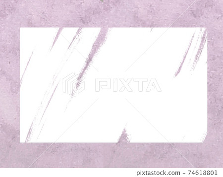 淡紫色水彩日本紙背景紋理框架和許多其他變化 74618801