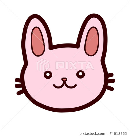 Rabbit color illustration icon 74618863