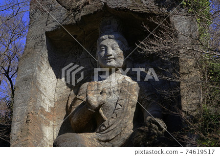 February 226 Yokosuka Mt. Takatori, Mirokuma Cliff Buddha 74619517
