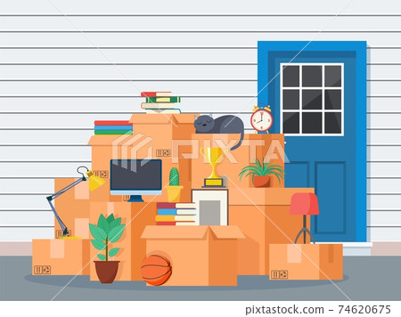 Moving to new house. Moving to new house. 74620675