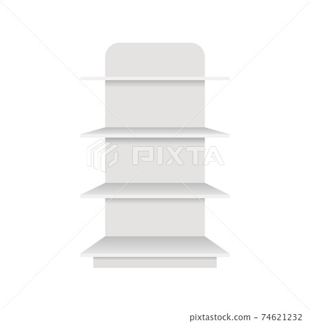 Shelf mockup vector design illustration isolated on white background Shelf mockup vector design illustration isolated on white background 74621232