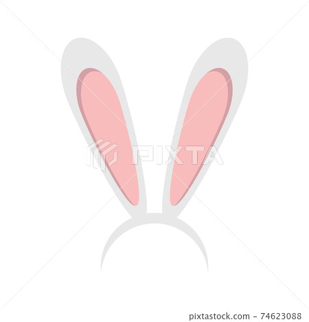 Rabbit ears vector design illustration isolated on white background Rabbit ears vector design illustration isolated on white background 74623088