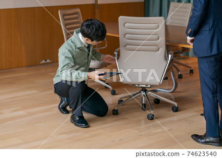 Business trip purchase of office furniture 74623540