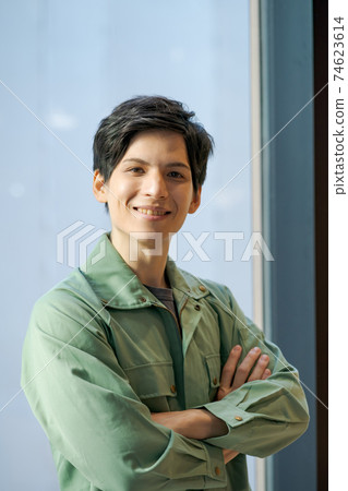 Men in field work clothes 74623614