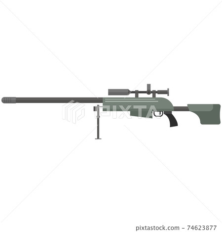 Vector anti-materiel rifle isolated on white background 74623877