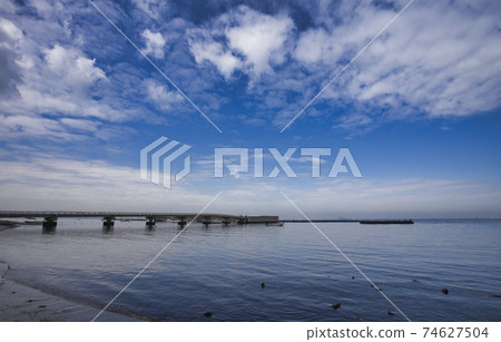 橫須賀市海橋大橋橋海灘 橫須賀市海橋大橋橋海灘 74627504