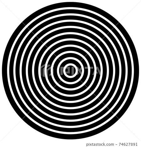 Black and white abstract striped background. Optical Art. illustration. 74627891