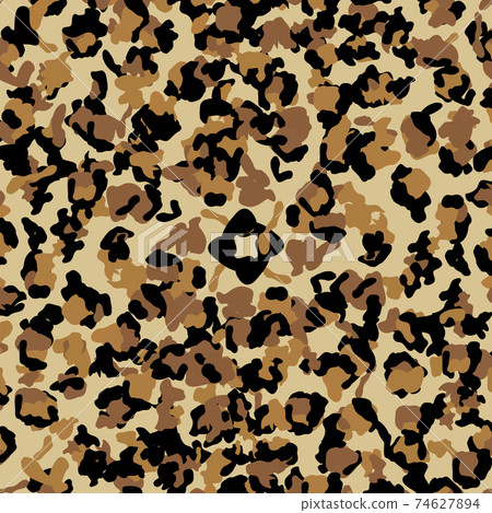 Leopard seamless pattern design illustration background 74627894