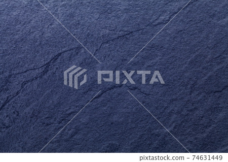 Navy blue background of natural slate. Texture of stone closeup. 74631449
