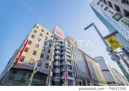 銀座市中心銀座四丁目十字路口 銀座市中心銀座四丁目十字路口 74631598