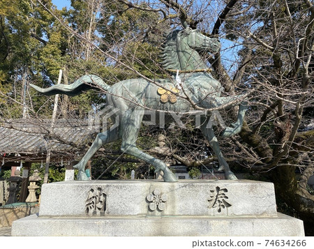 Votive horse in the shrine precincts Votive horse in the shrine precincts 74634266
