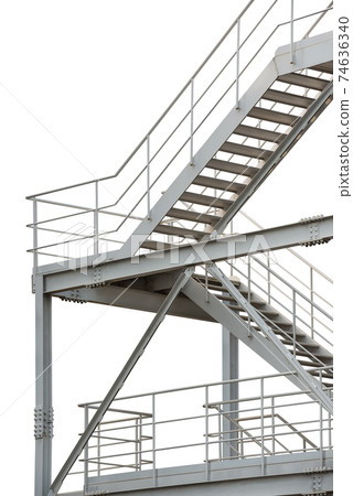 Fire escape isolated Fire escape isolated 74636340