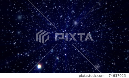 Image floating in beautiful stars 74637023