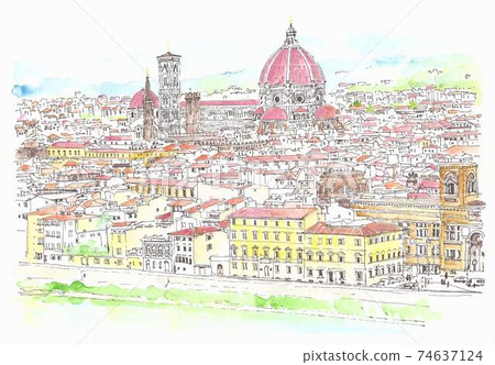 世界遺產城市景觀，意大利佛羅倫薩 74637124