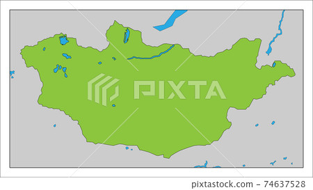 這是蒙古的地圖。 這是蒙古的地圖。 74637528