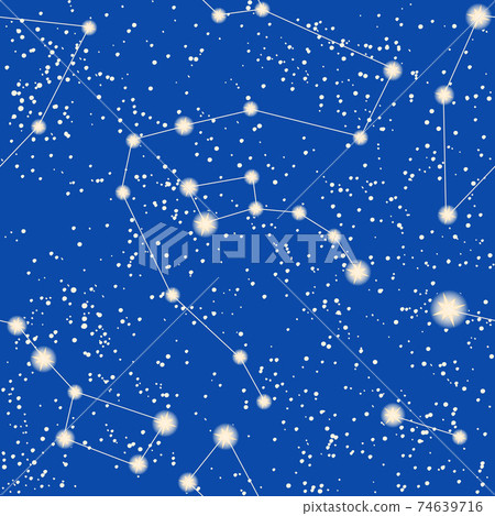 Seamless pattern with stars and constellations Seamless pattern with stars and constellations 74639716