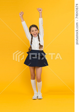 Celebrate knowledge day. September time to study. Girl Celebrate knowledge day. September time to study. Girl 74643674