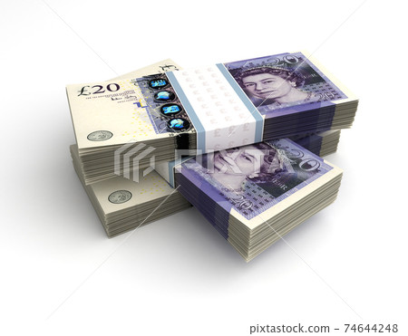 Stack of English Pound - Stock Illustration [74644248] - PIXTA